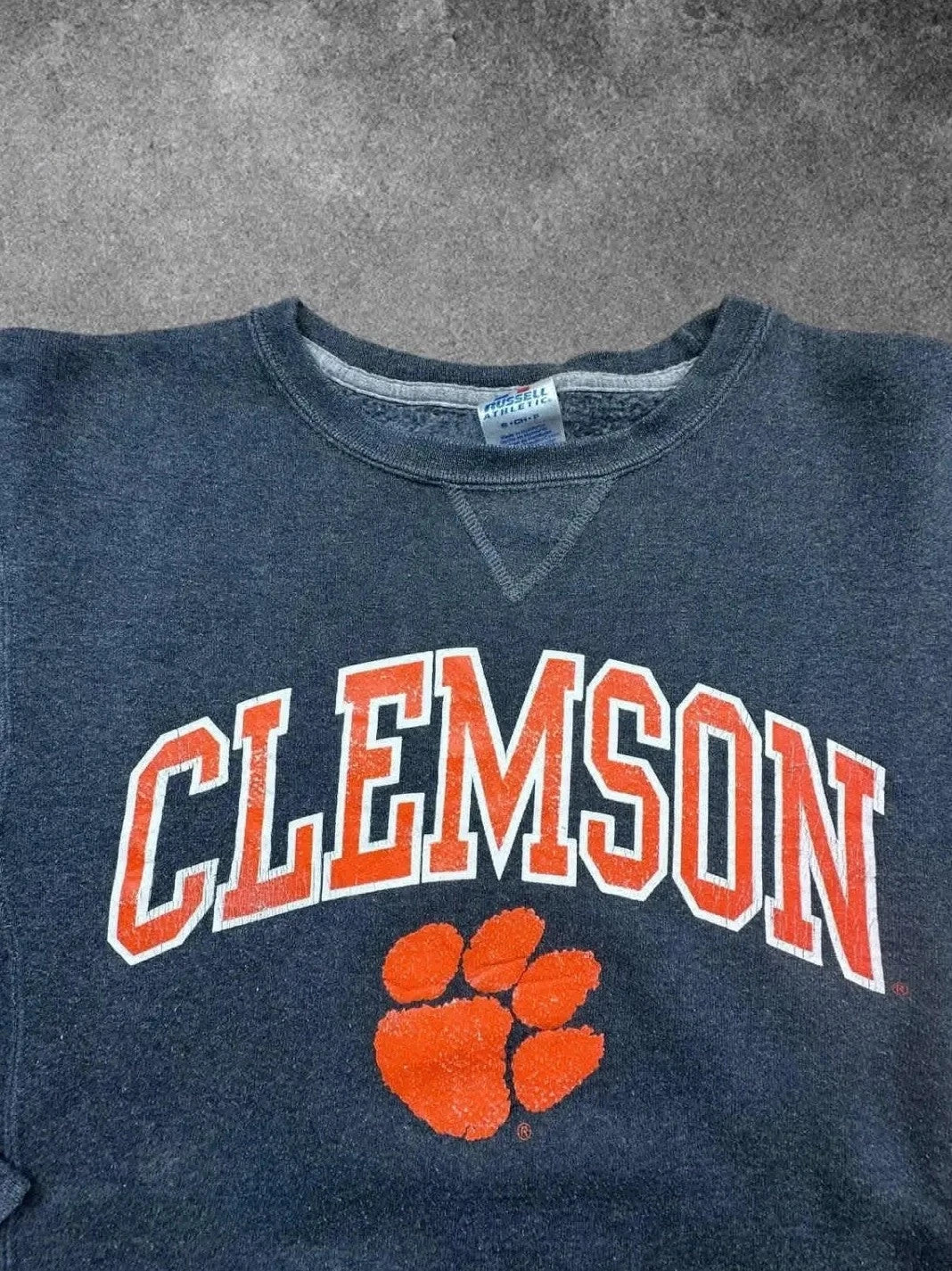 Sweat Russell Athletic Vintage Clemson Gris Foncé
