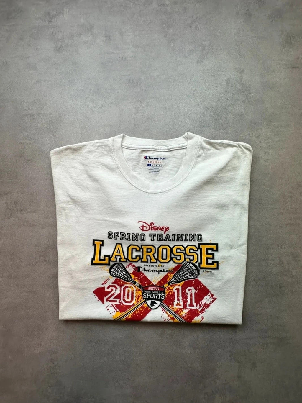 Tee Shirt Vintage Disney Spring Training Lacrosse Blanc – ESPN Sports