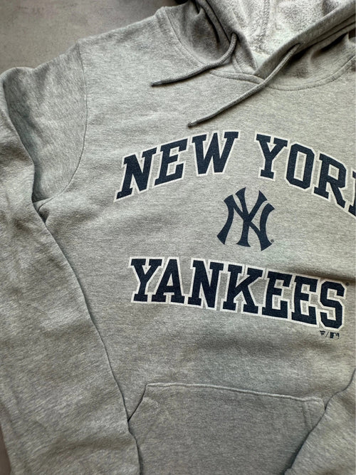 Hoodie Vintage New York Yankees MLB – Gris Chiné Y2K