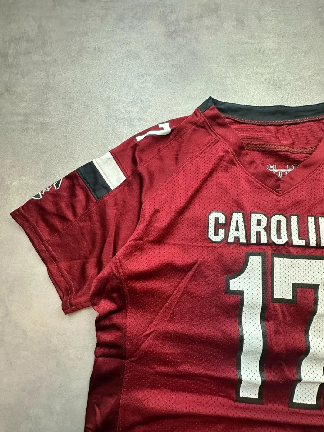 Maillot Under Armour Vintage South Carolina #17 Bordeaux