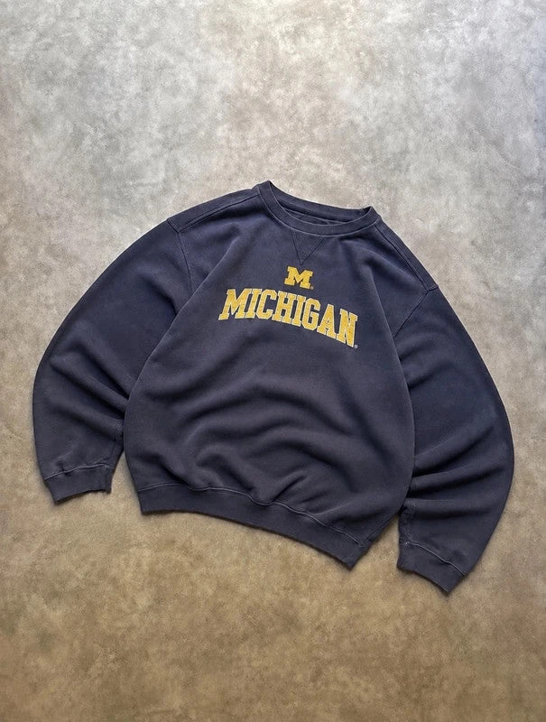 Sweat Michigan Wolverines Vintage – Navy / Jaune