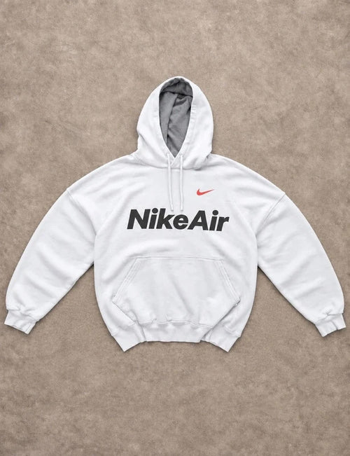 Hoodie Nike Air Vintage Blanc – Logo Swoosh Streetwear Y2K