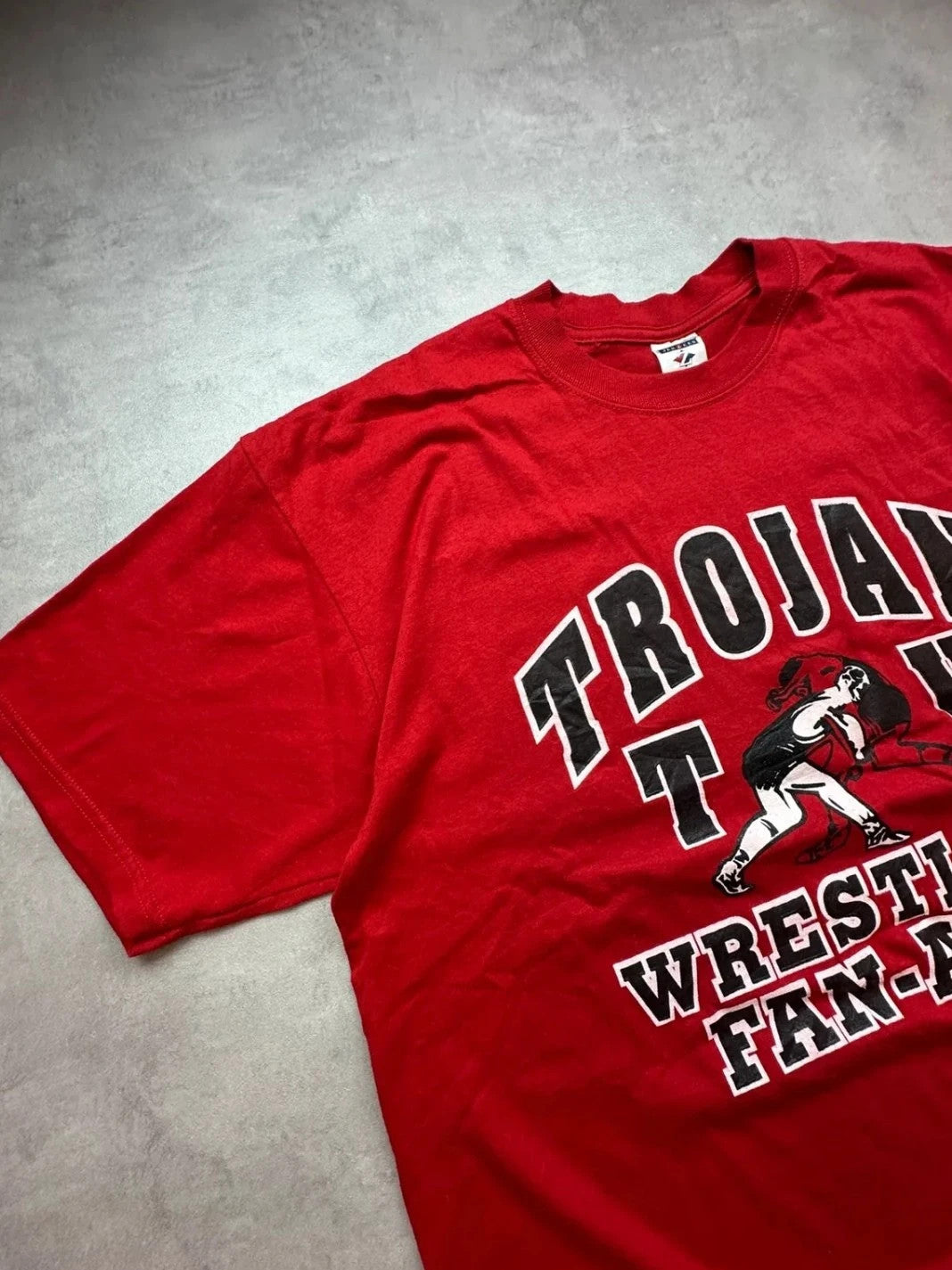 Tee-Shirt Vintage Red Trojan Fanatic Rouge