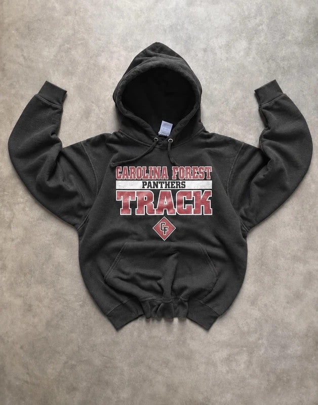 Sweat Hoodie Vintage Carolina Forest Panthers Track – Noir