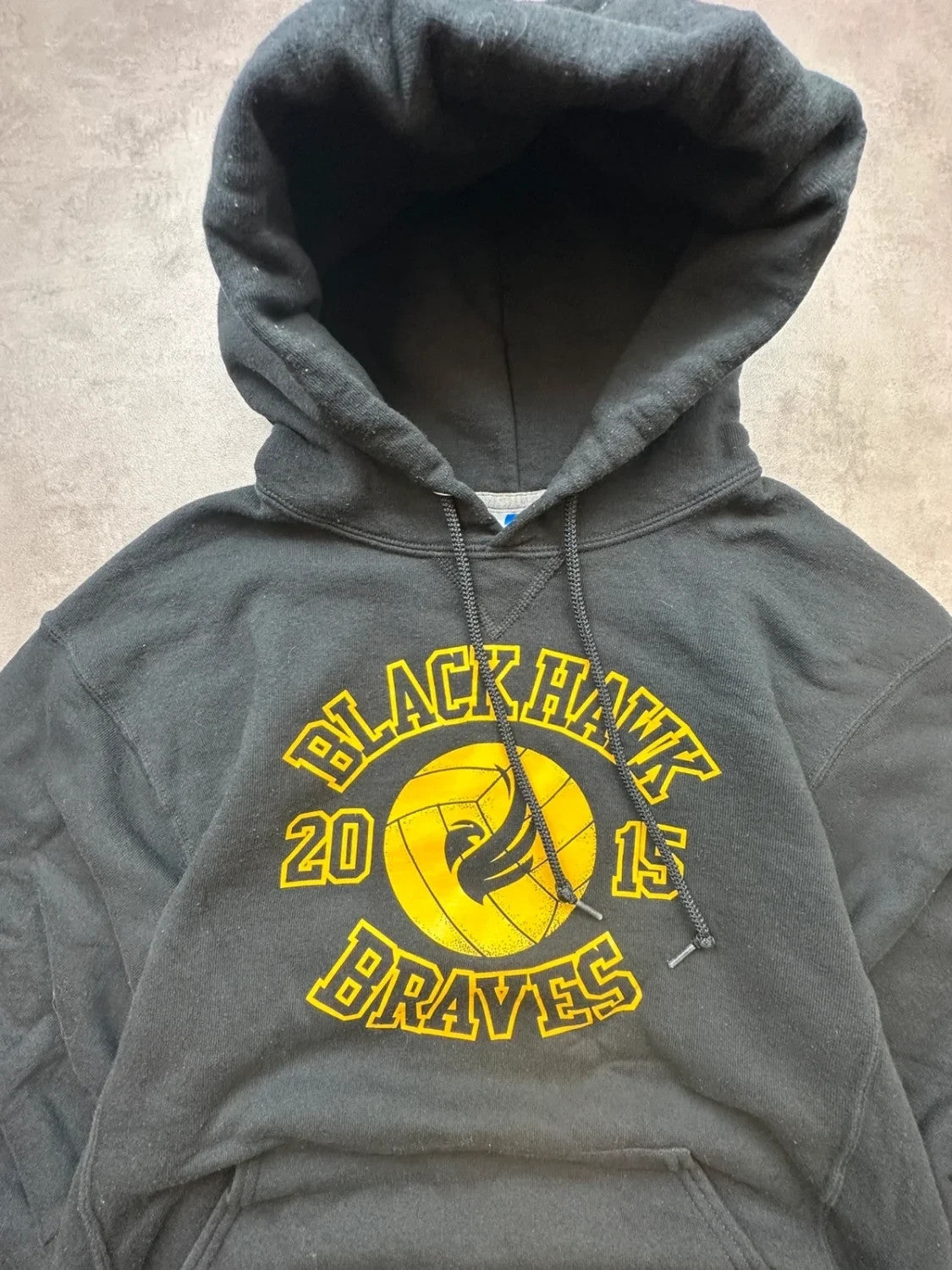 Sweat Russell Athletic Vintage Blackhawk Braves 2015 Noir – USA
