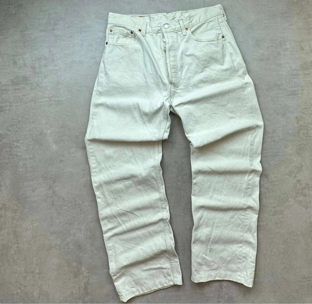 Pantalon Jean Levi's Strauss & Co Vintage Blanc