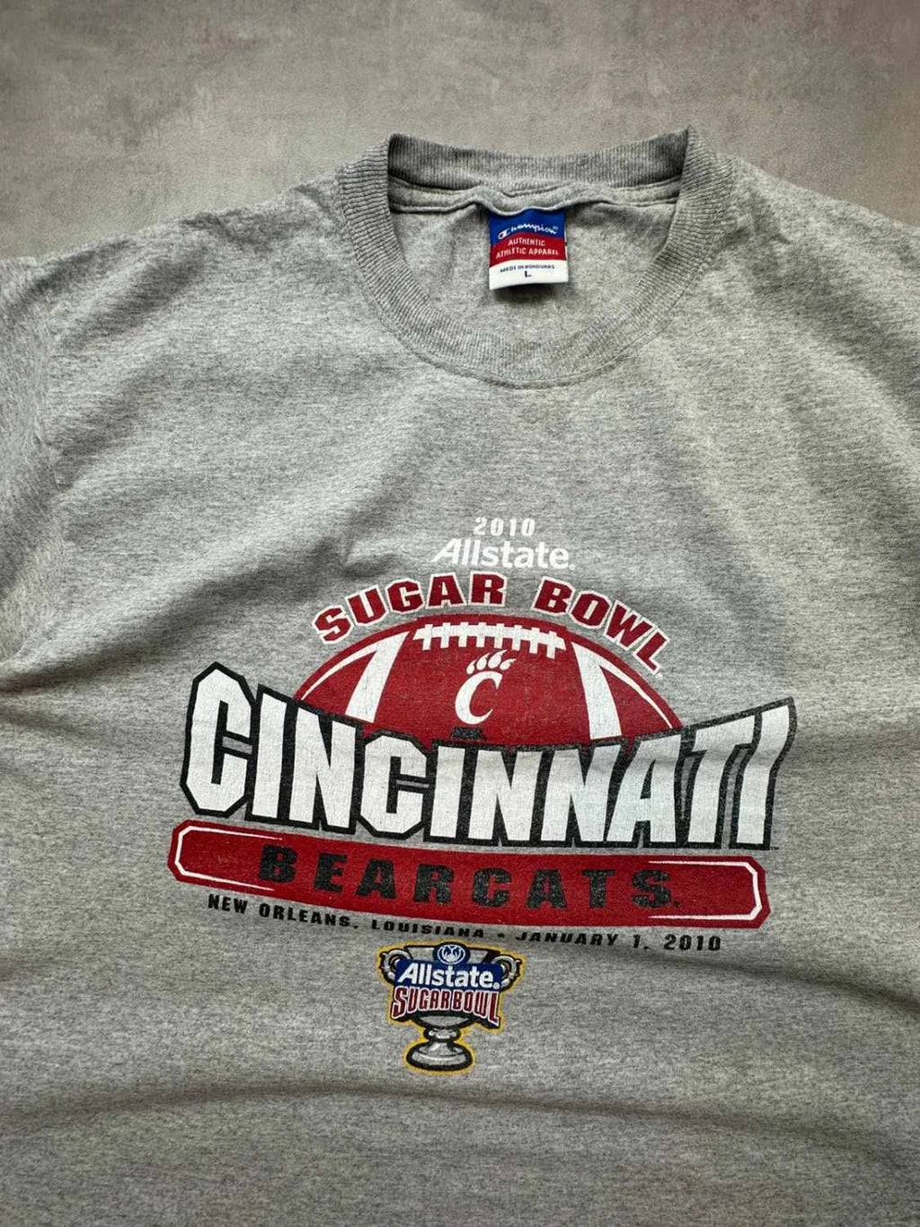 Tee-Shirt Cincinnati Bearcats Vintage Gris – Y2K College Football Sugar Bowl