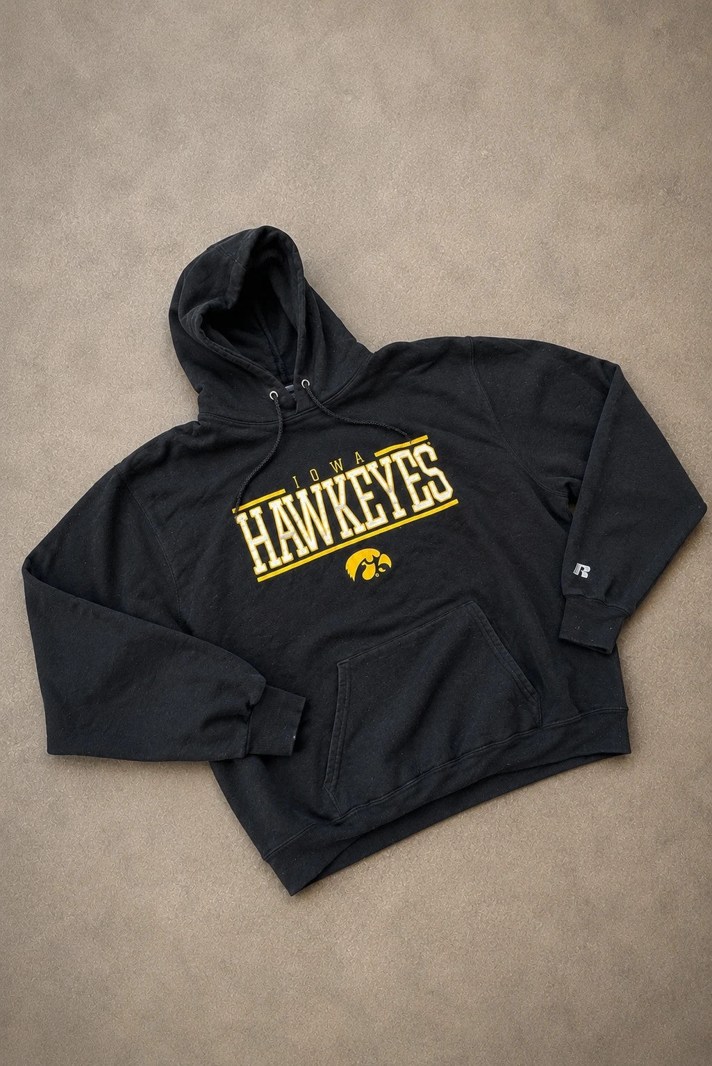 Hoodie Russell Athletic Vintage Iowa Hawkeyes – Noir