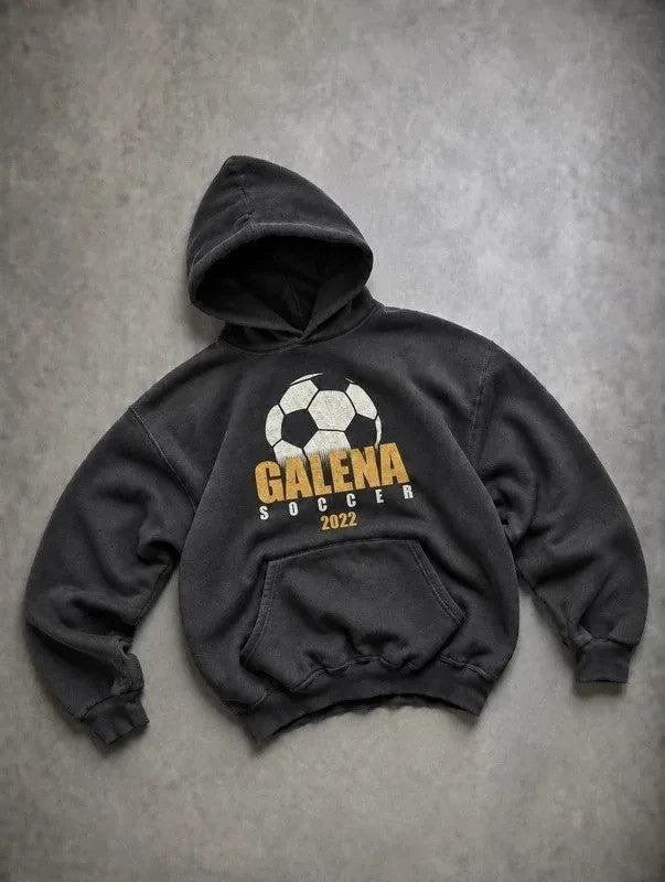 Sweat Vintage Galena Soccer 2022 – Noir