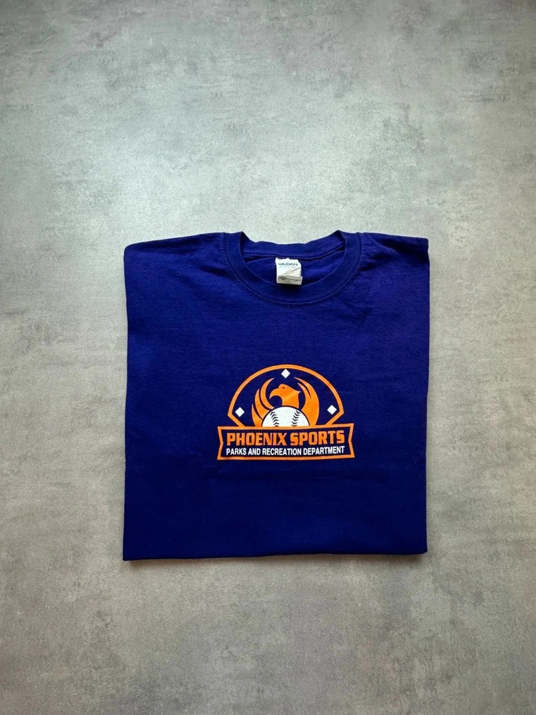Tee Shirt Vintage Phoenix Sport Baseball Team Purple