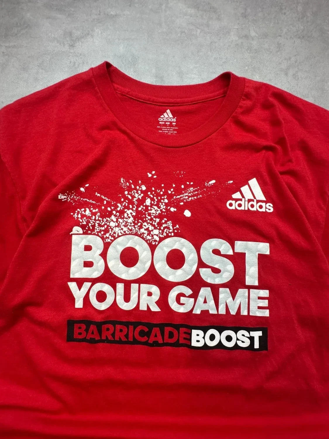 Tee-shirt Adidas Vintage Barricade Boost Rouge | WellStore Vintage