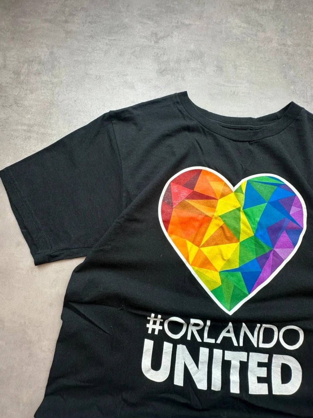 Tee-Shirt Adidas Vintage Pride Edition Orlando United Noir – Taille M
