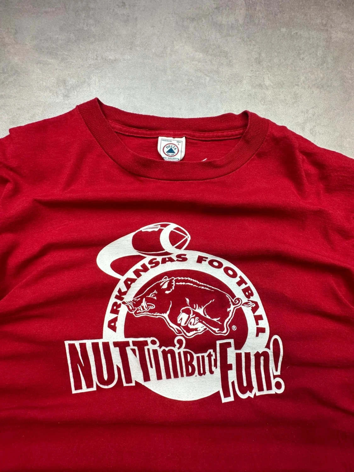 T-Shirt Vintage Arkansas Football University Rouge