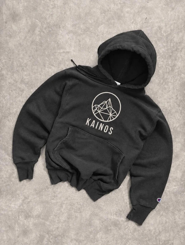 Sweat Hoodie Vintage Champion Kainos – Noir