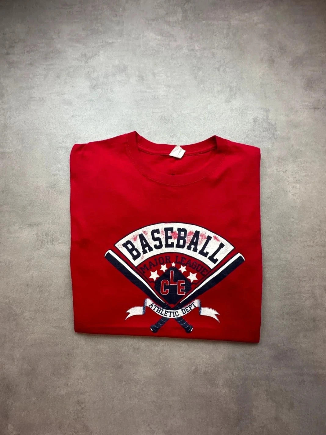 Tee Shirt Vintage Harber Baseball Rouge – Major League