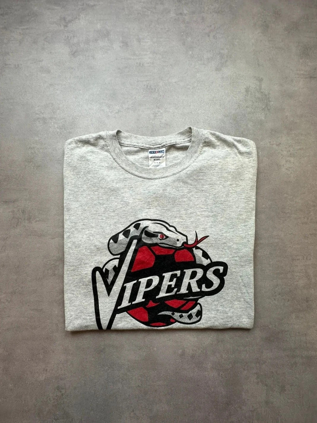 Tee Shirt Vintage Vipers Baseball Gris – Flocage #21