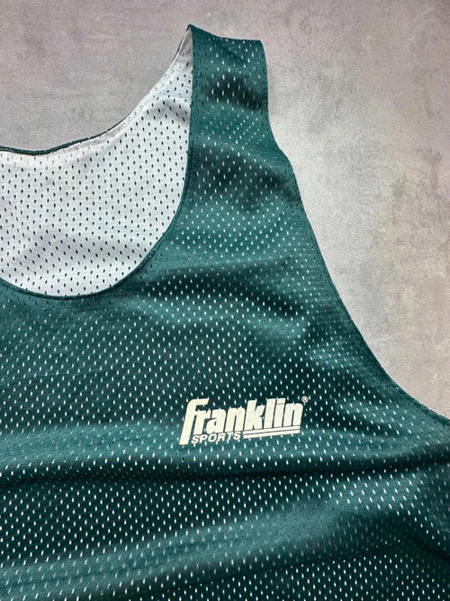 Maillot Basketball Vintage Franklin Réversible Vert