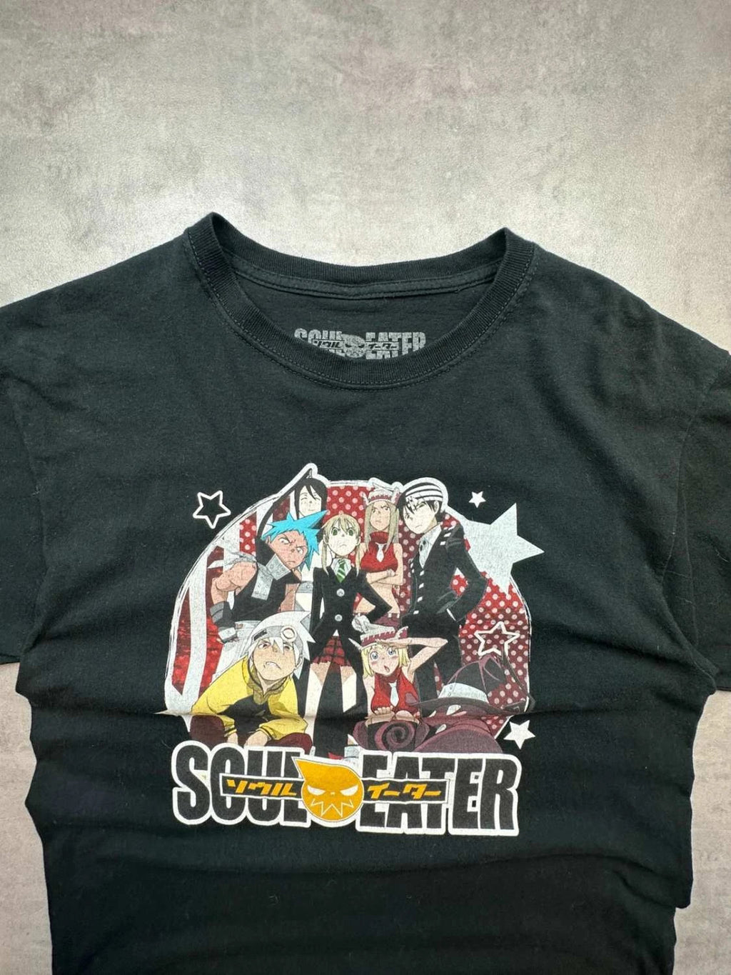 T-Shirt Vintage Soul Eater Anime Manga Noir