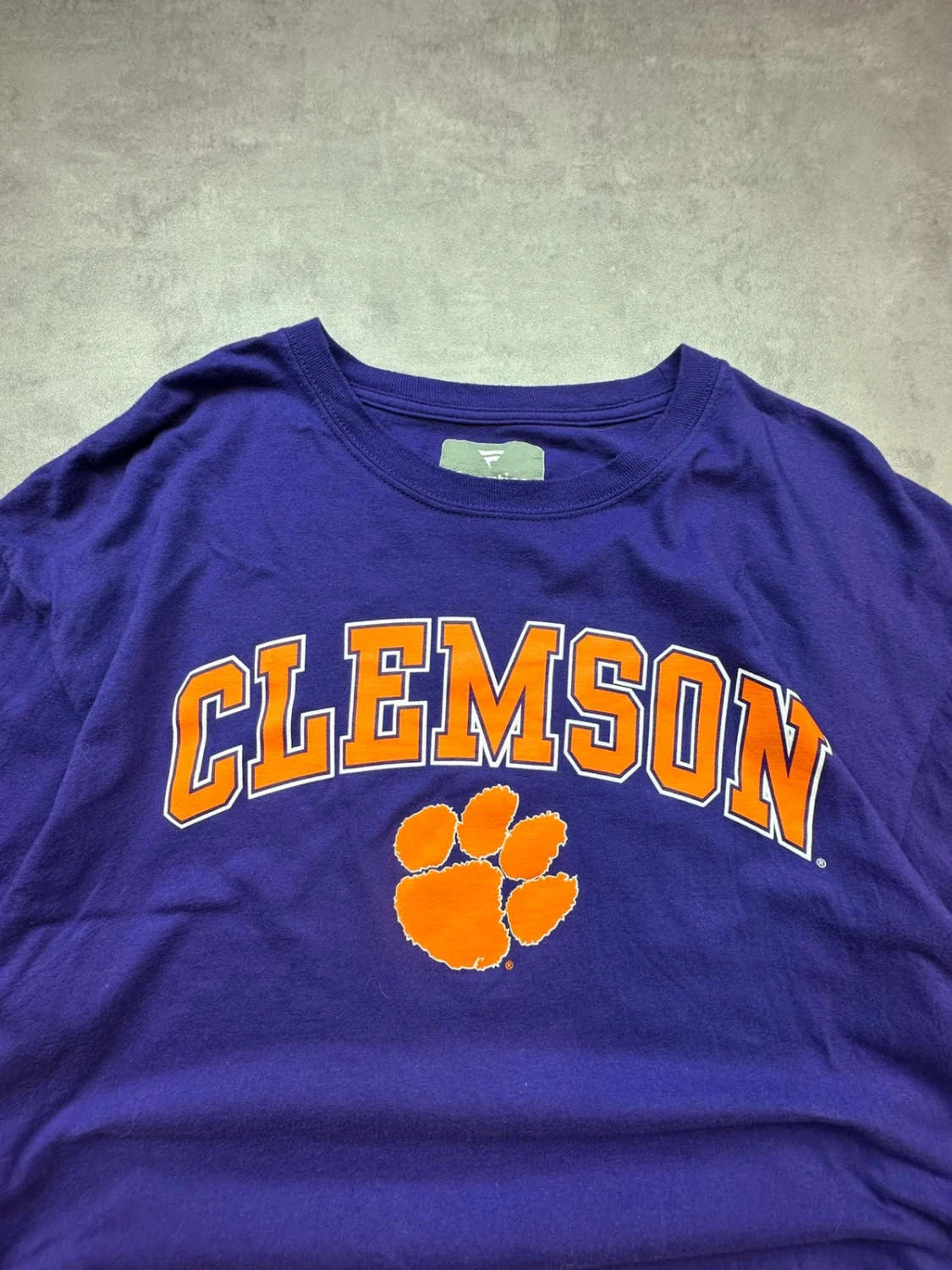 T-Shirt Manches Longues Clemson Tigers Vintage Fanatics Violet