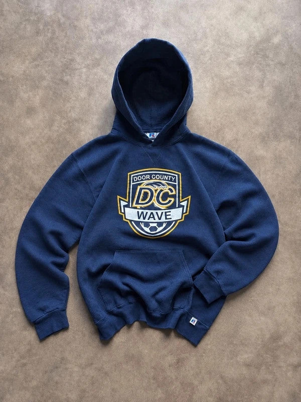 Sweat Russell Athletic Vintage DC Wave Soccer Club – Bleu Marine