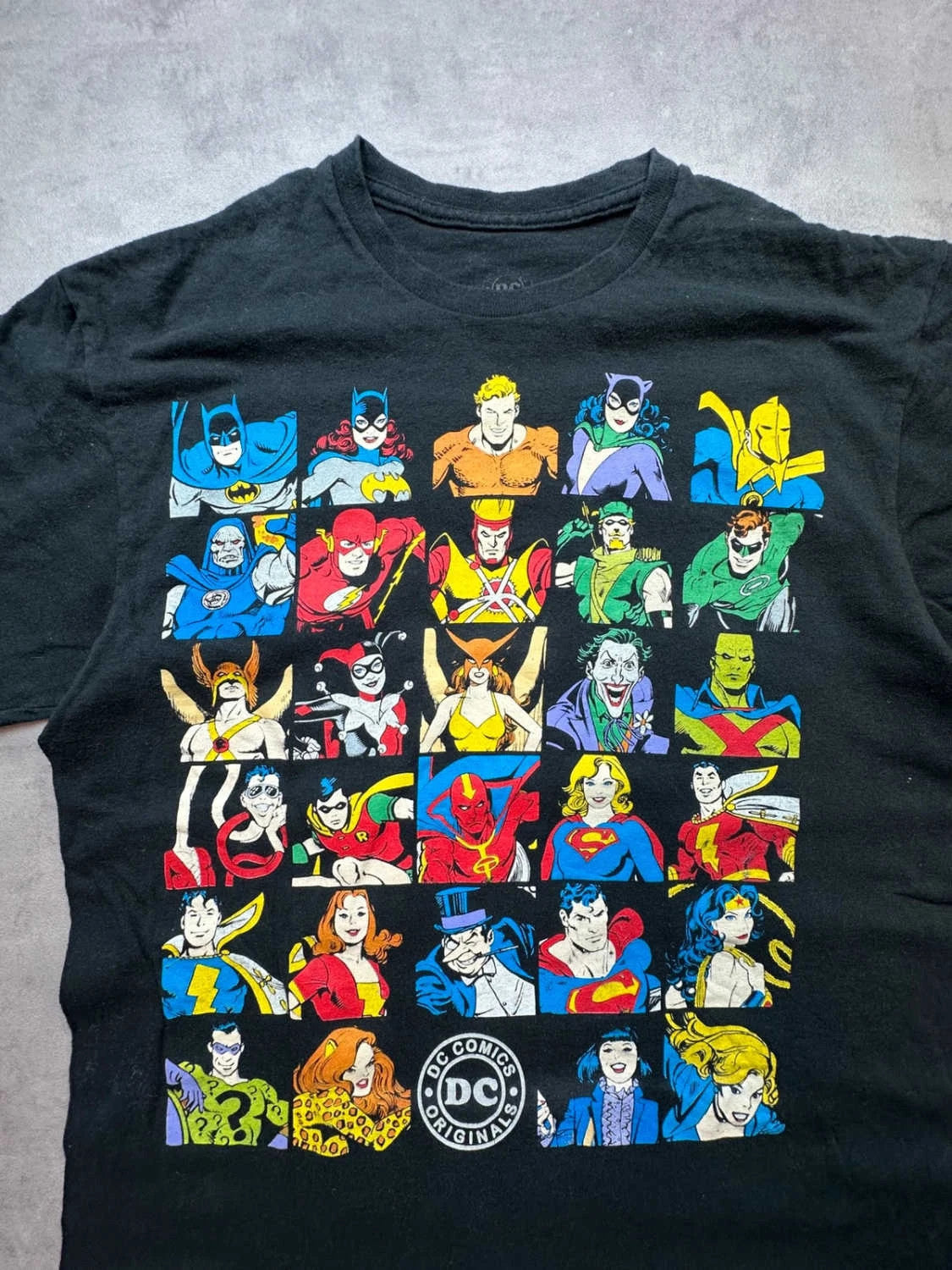 T-Shirt Vintage Youth DC Comics Originals Cartoon Noir