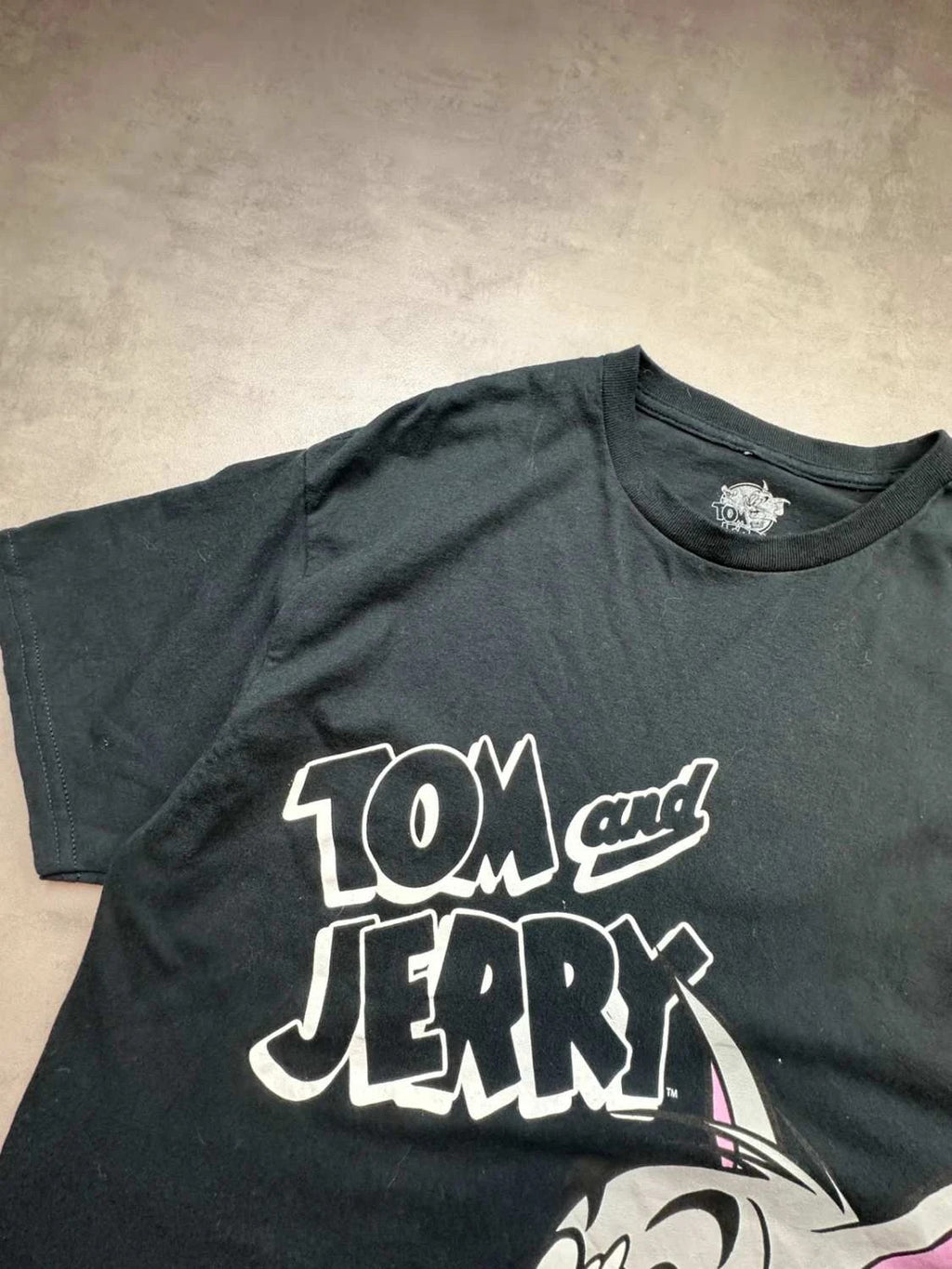 T-Shirt Tom & Jerry Vintage Graphic Noir – Cartoon Y2K