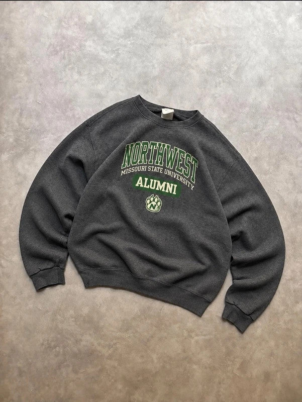 Sweatshirt Vintage Northwest Missouri State University Alumni – Grey