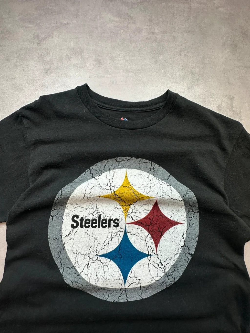 Tee-shirt Vintage Majestic Steelers Noir – Logo Football