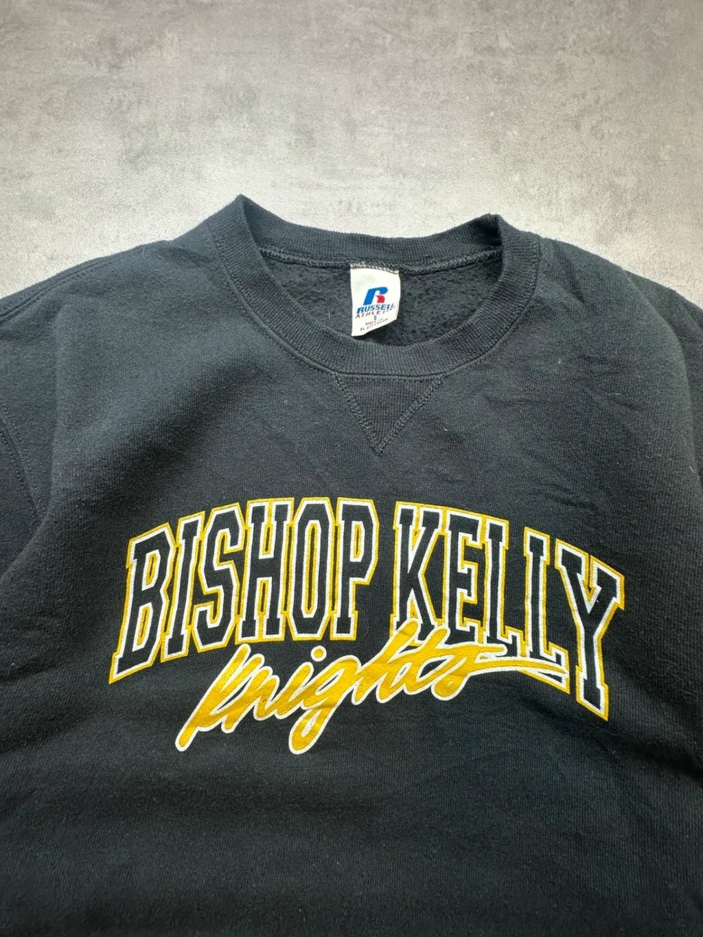 Sweat Russell Athletic Vintage Bishop Kelly Knights Noir