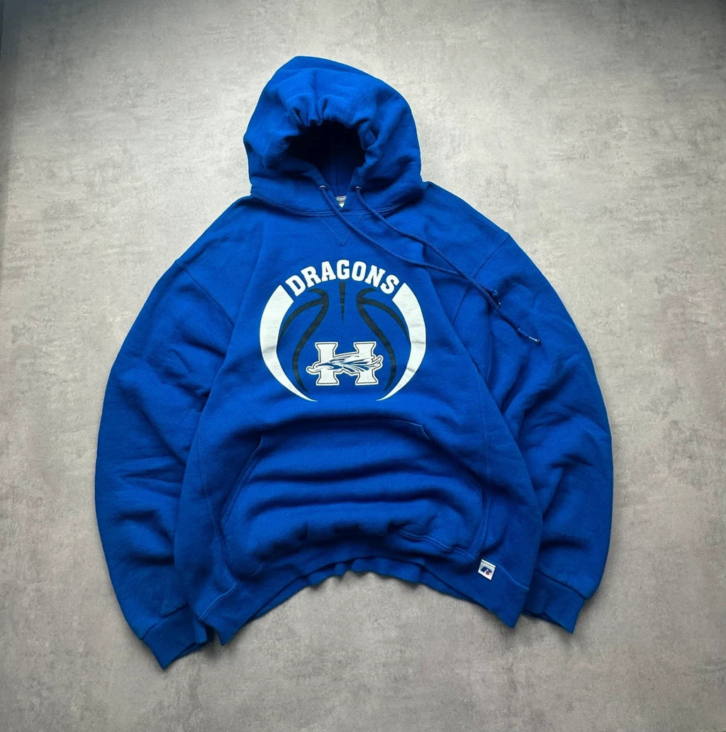 Sweat Vintage Russell Athletic Dragons Basketball – Bleu M