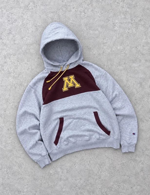 Hoodie Vintage Champion Minnesota Golden Gophers Y2K