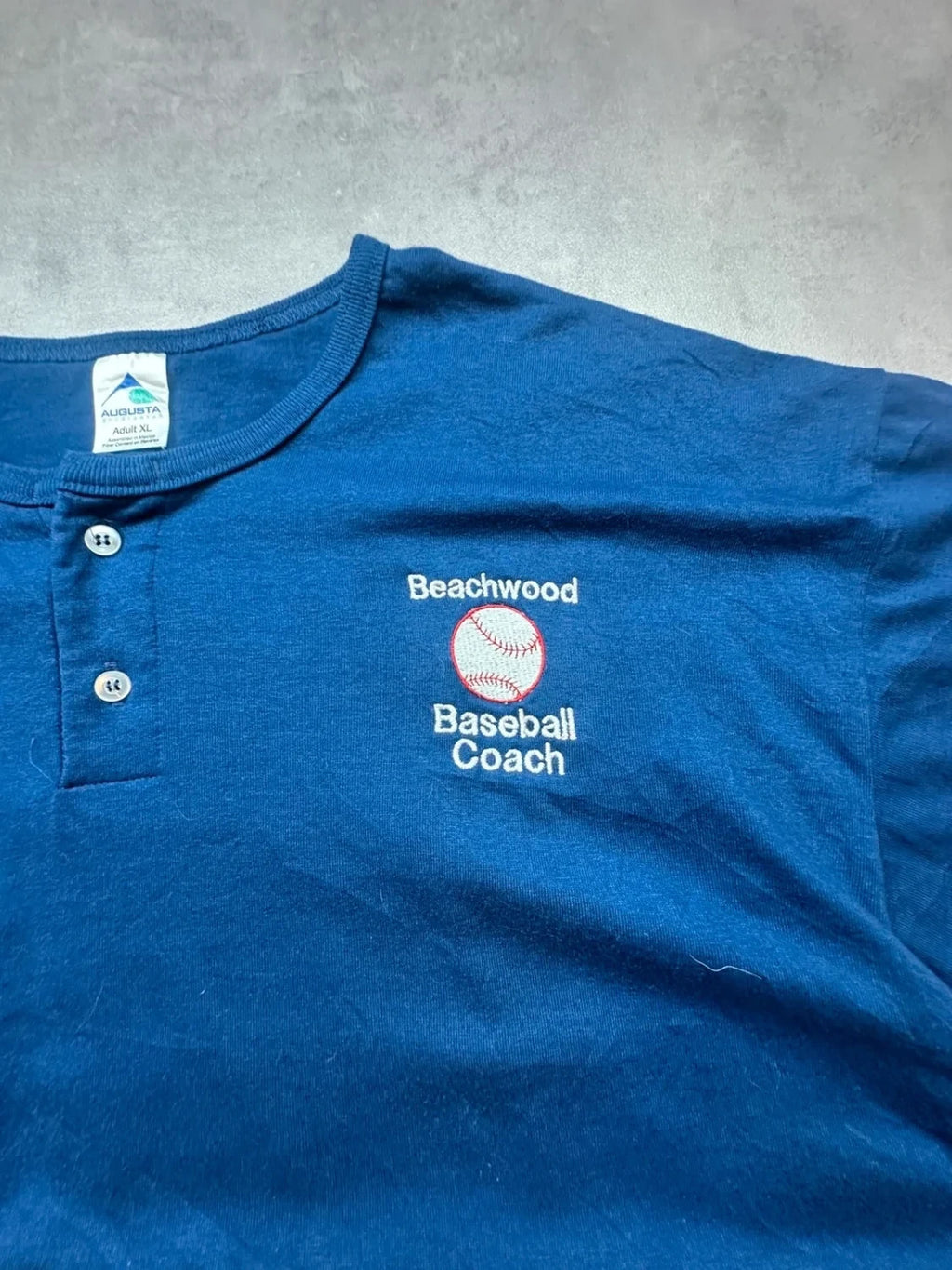 Tee-shirt Vintage Beachwood Baseball Coach Bleu Marine