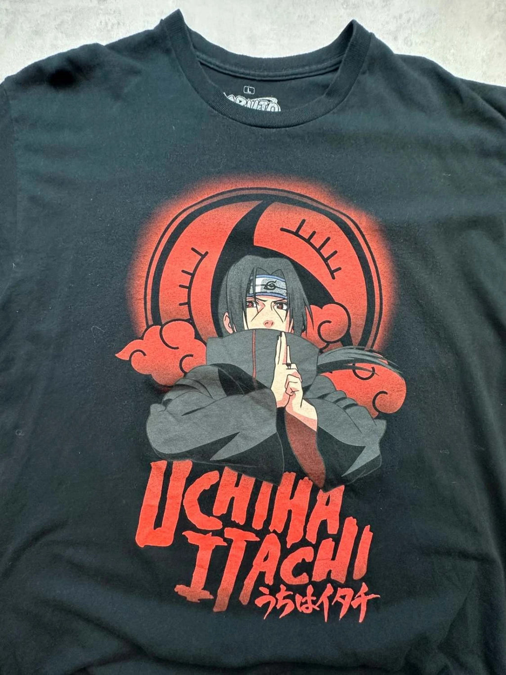 T-Shirt Naruto Shippuden Itachi Uchiha Akatsuki Noir – Manga Y2K