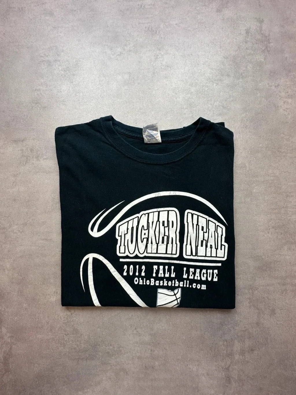 Tee Shirt Vintage Tucker Neal #6 Noir – Ohio Basketball USA