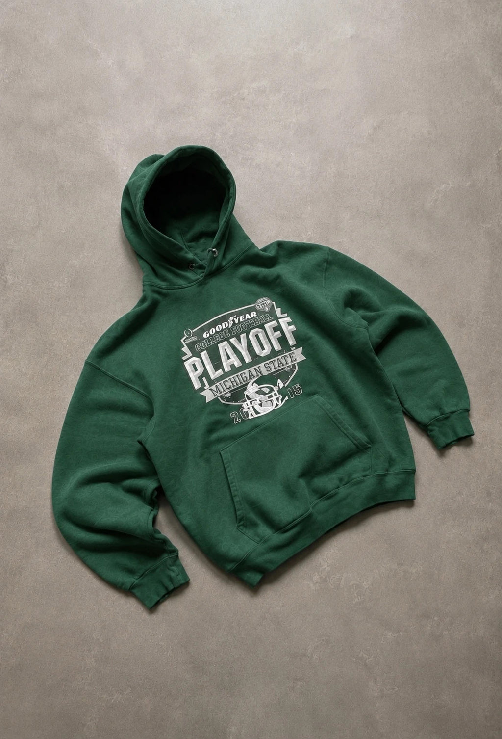 Hoodie Vintage Michigan State Football Playoff – Vert