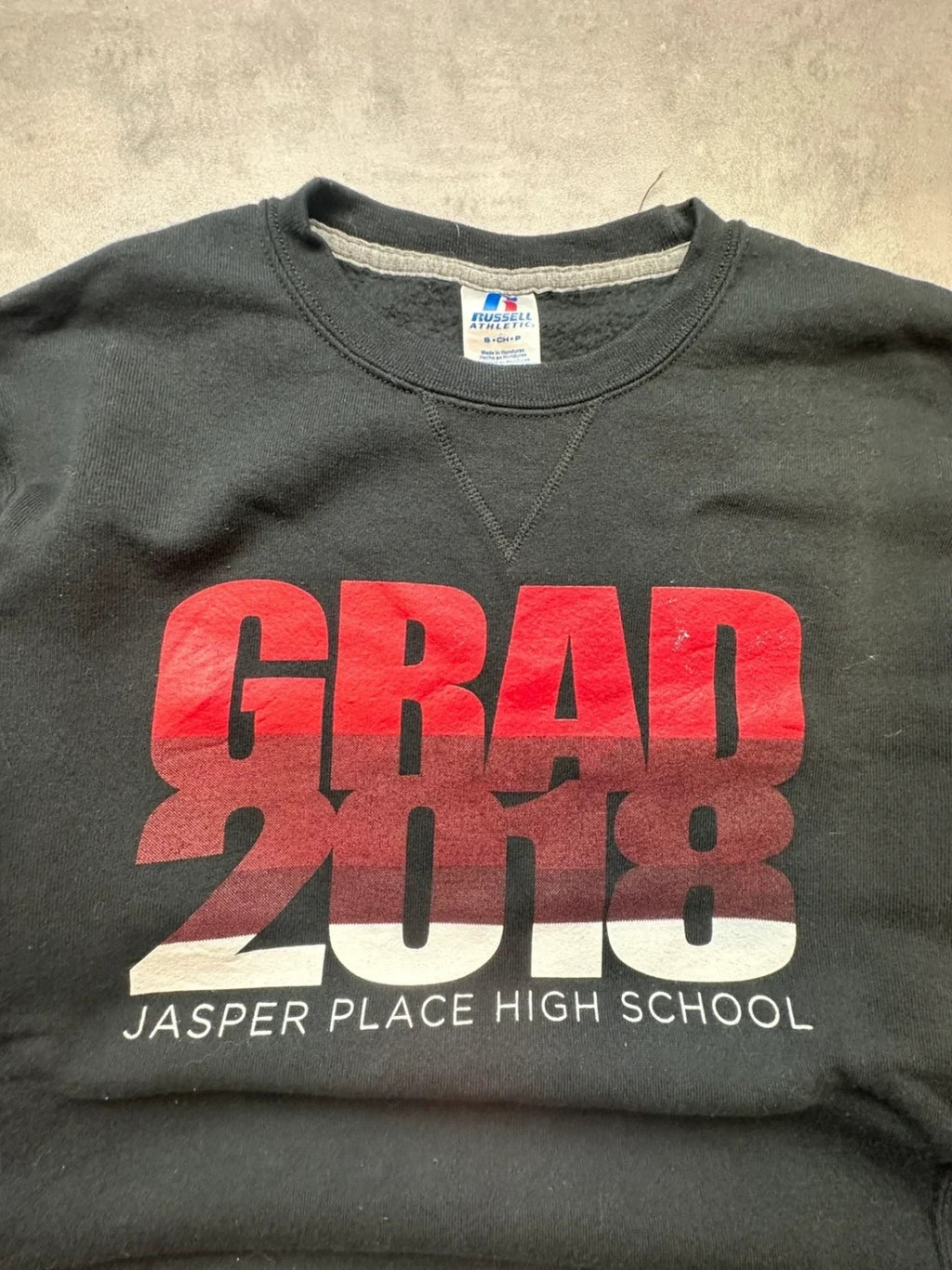 Sweat Russell Athletic Vintage GRAD 2018 Doublure Épaisse