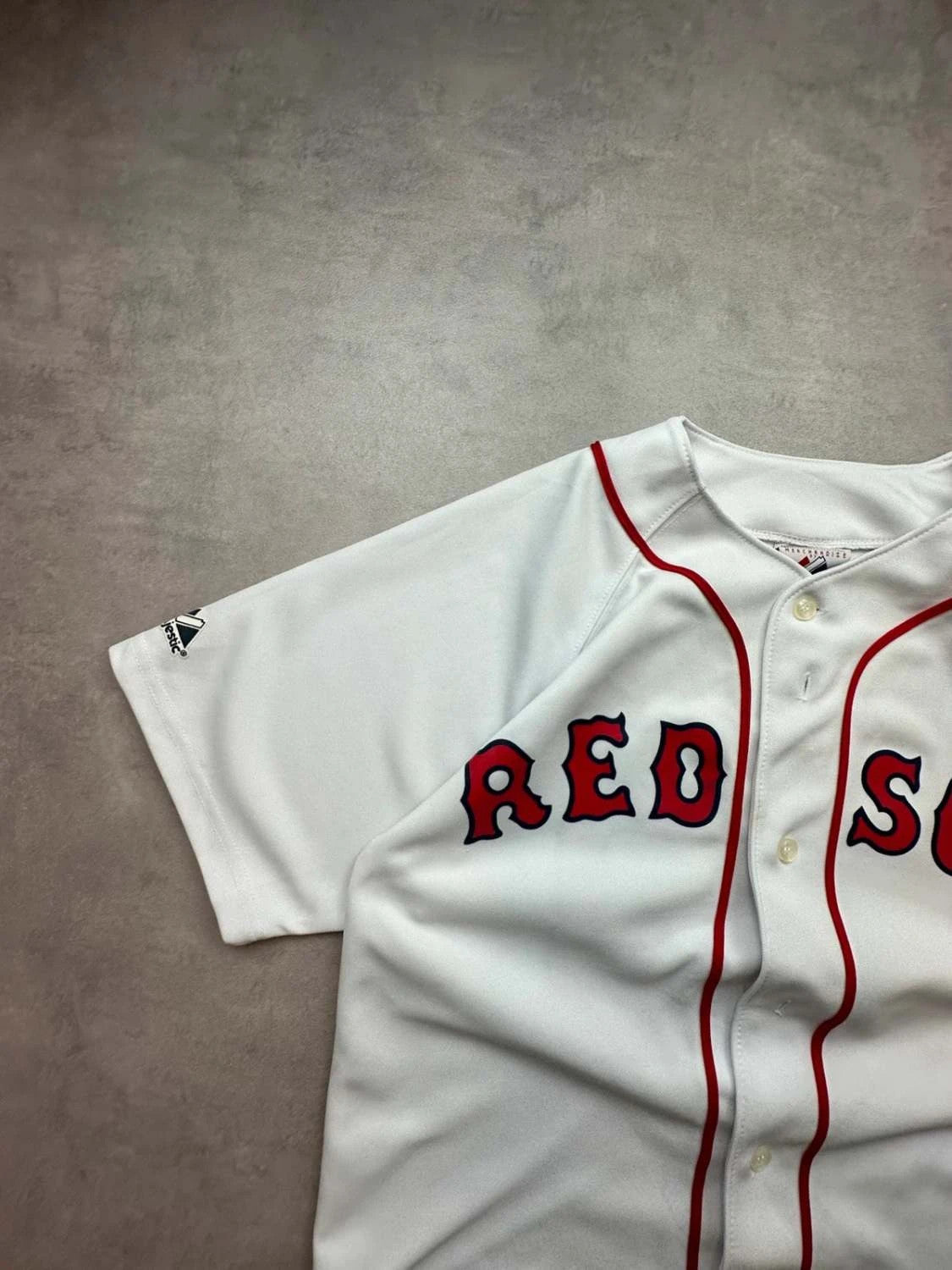 Maillot Vintage MLB Boston Red Sox Jason Varitek #33 – Majestic