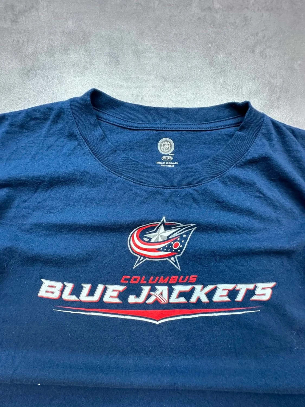 T-Shirt Vintage NHL Columbus Blue Jackets Marine