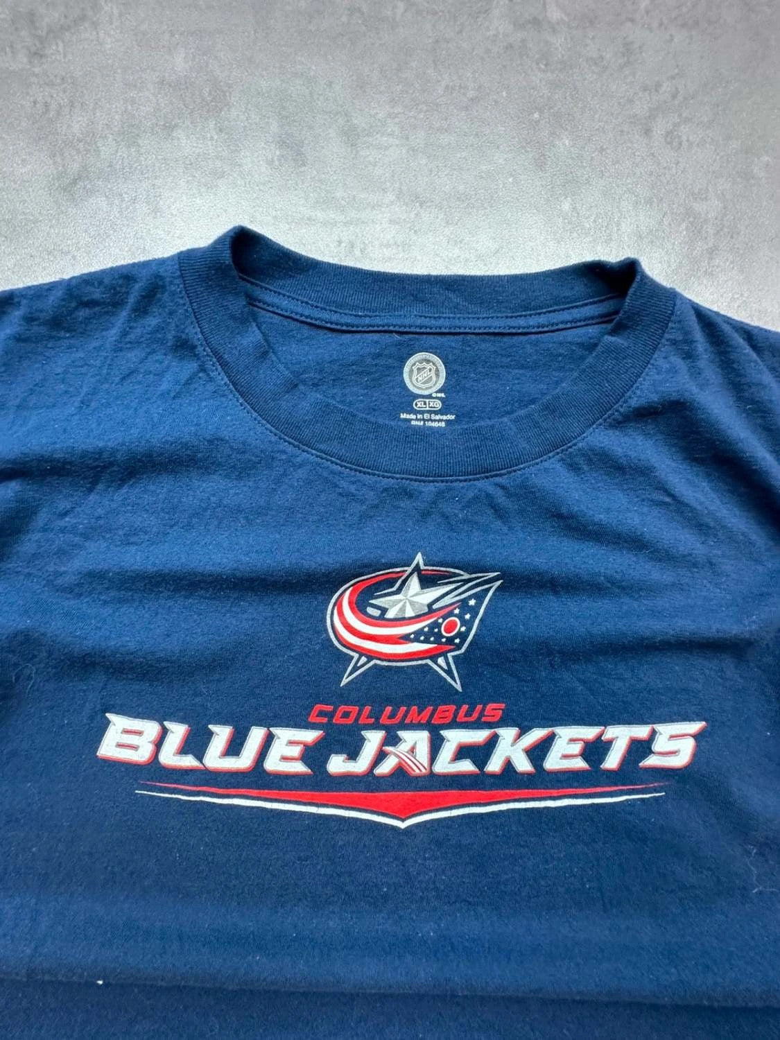 T-Shirt Vintage NHL Columbus Blue Jackets Marine