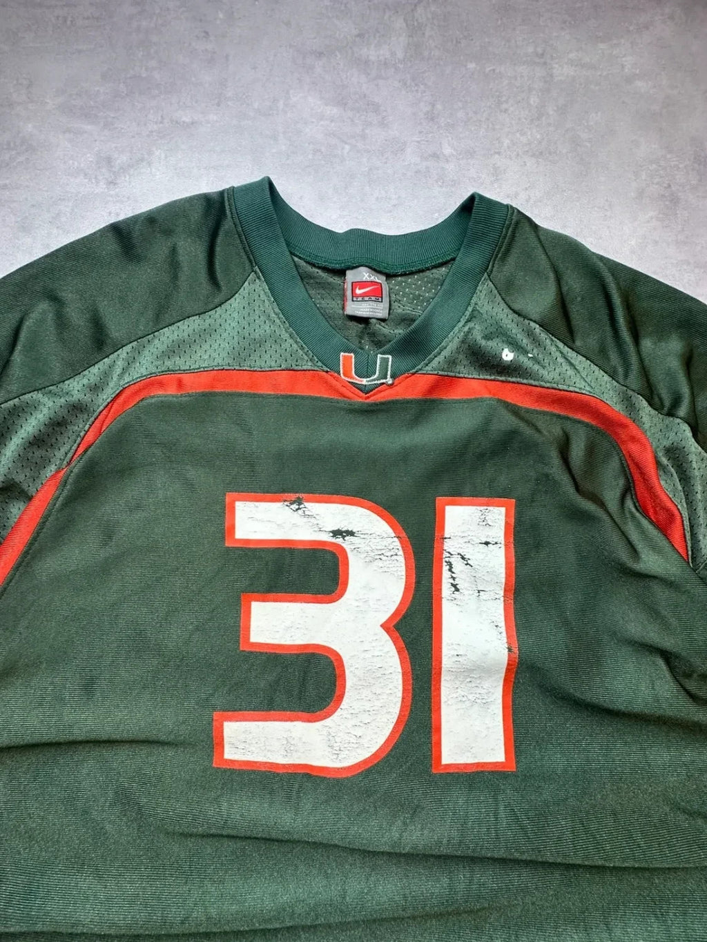 Maillot Nike Vintage Miami Hurricanes #31 Vert