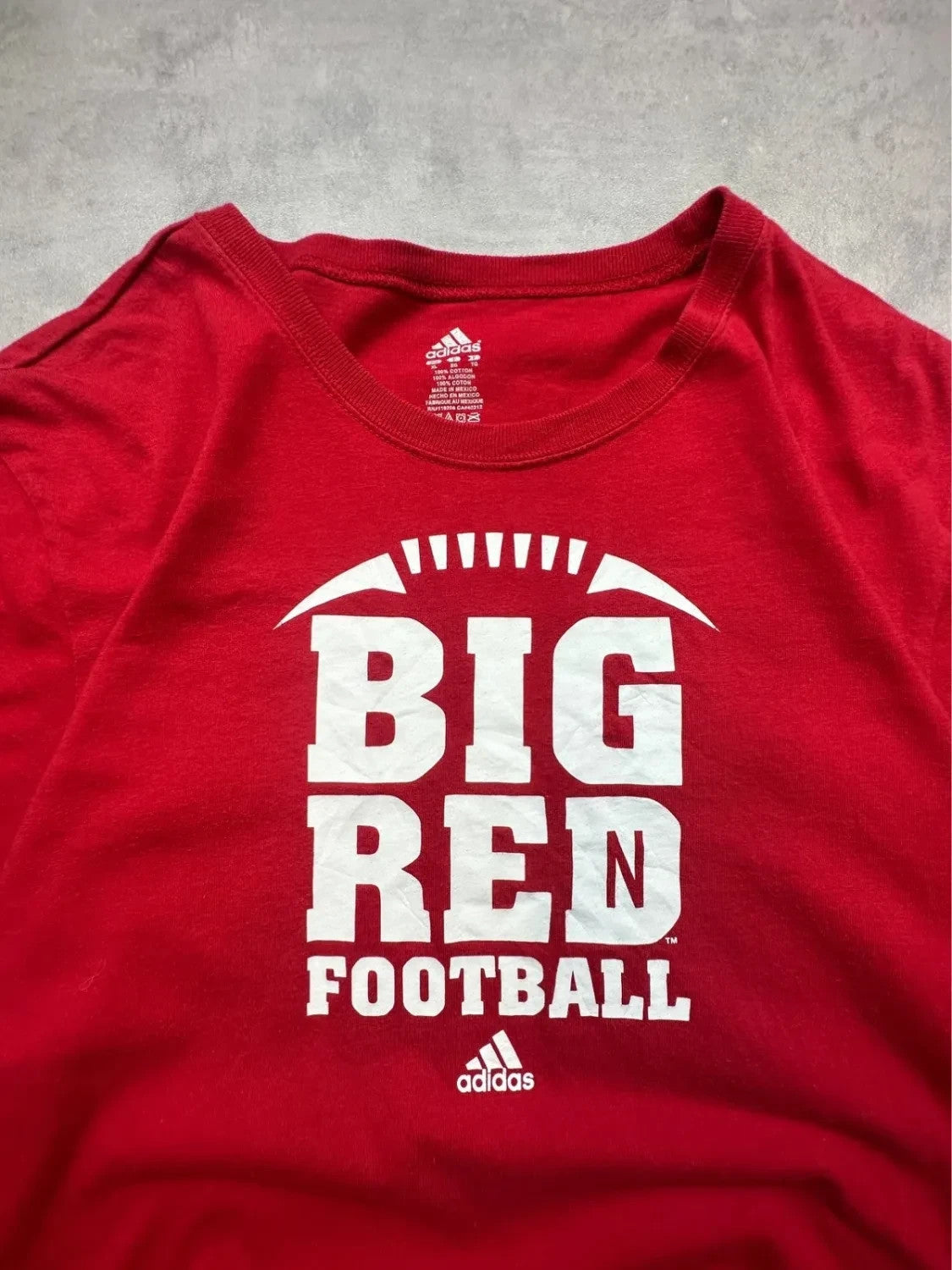 Tee-shirt Adidas Vintage Nebraska Cornhuskers Rouge | WellStore Vintage