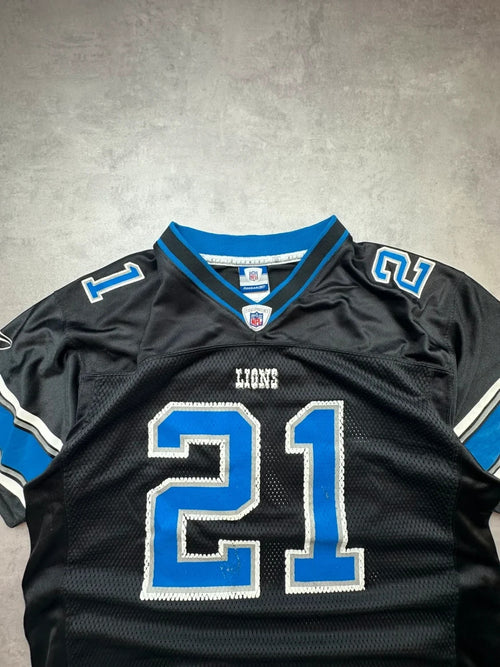 Maillot NFL Vintage Detroit Lions #21 Cullin Noir & Bleu