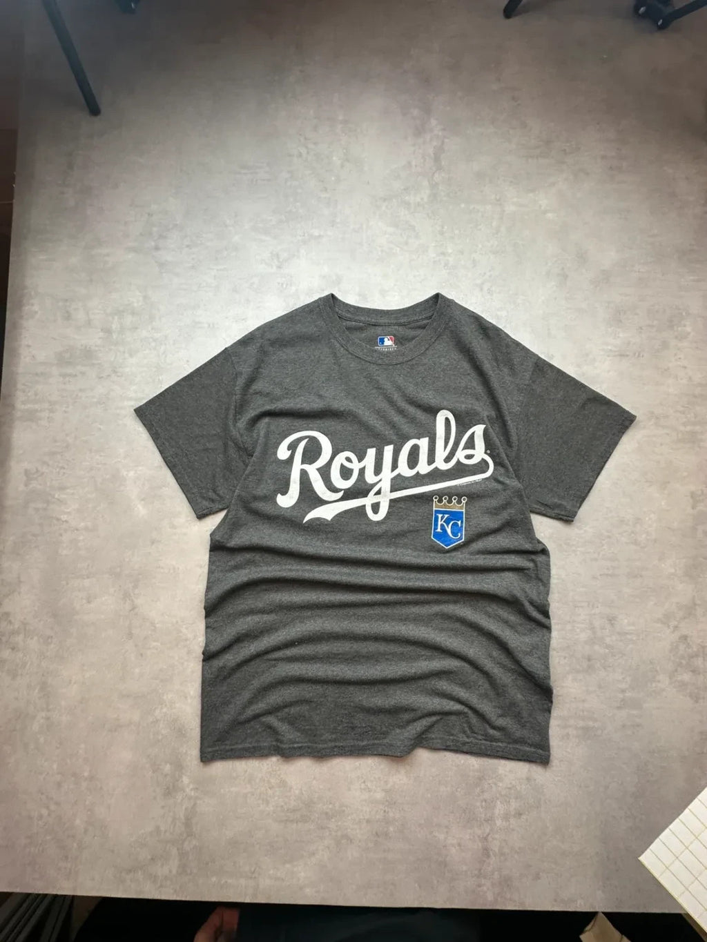 Tee-shirt MLB Vintage Kansas City Royals Gris | WellStore Vintage