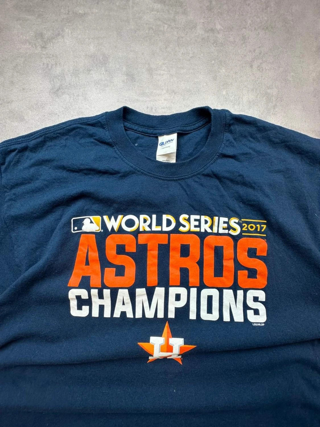 T-Shirt MLB Vintage Astros Champions 2017 Marine