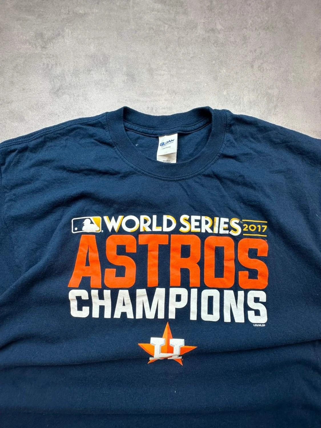T-Shirt MLB Vintage Astros Champions 2017 Marine
