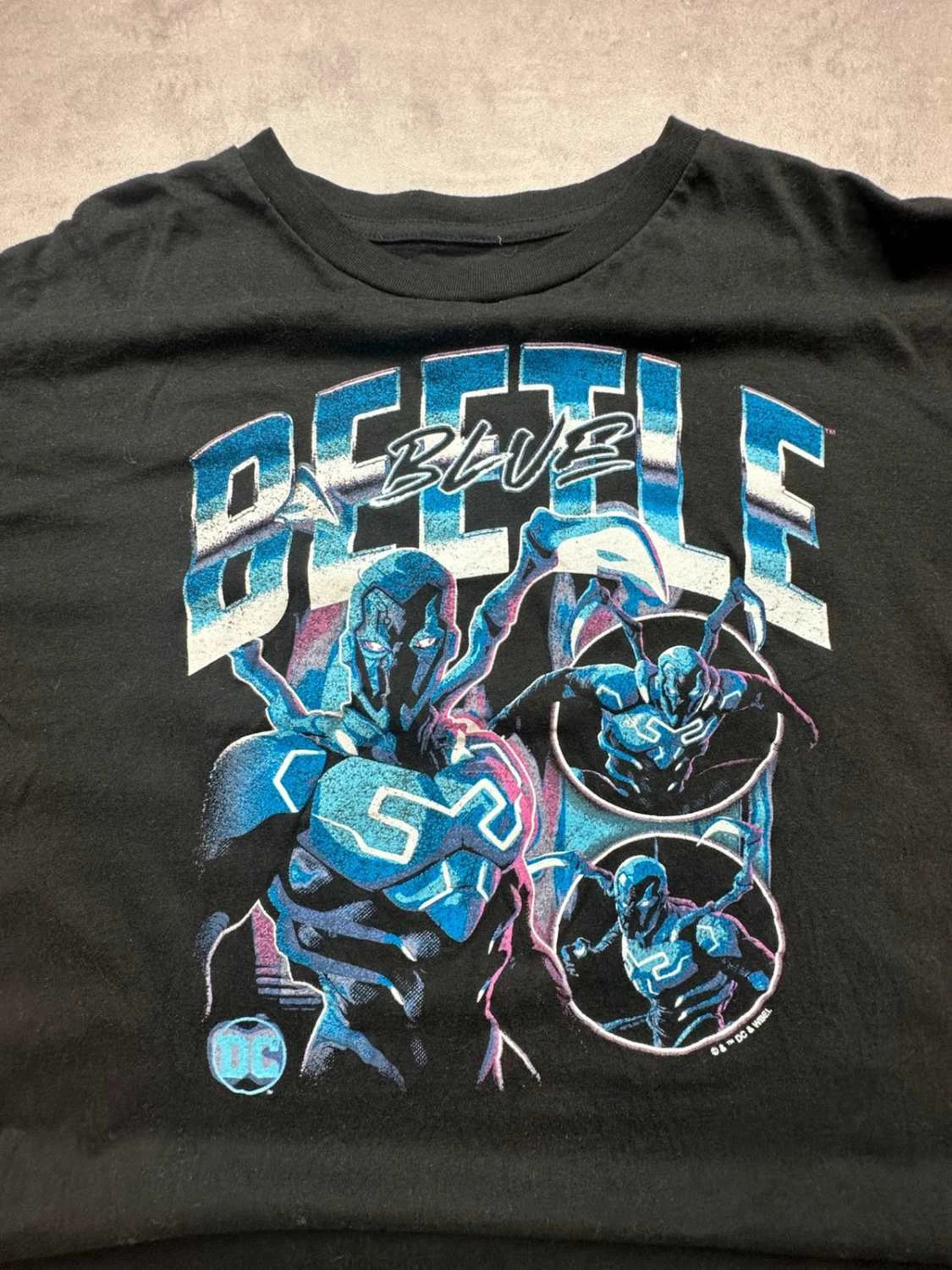T-Shirt Vintage Blue Beetle DC Comics « Blue Beetle » – Noir