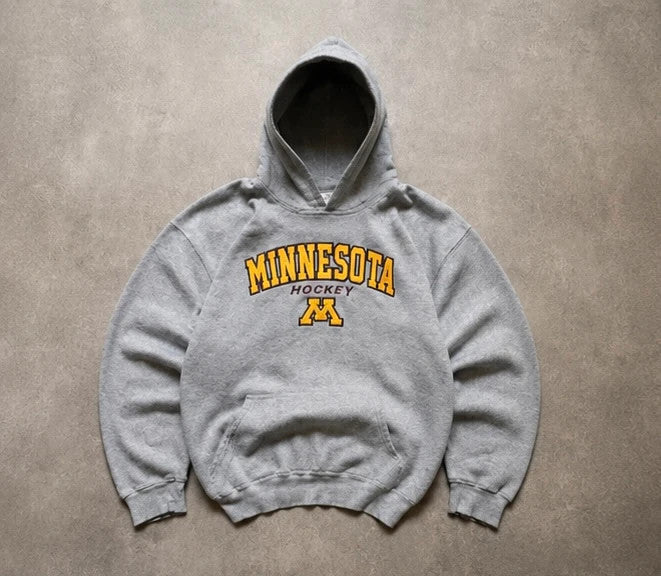 Sweat Vintage Minnesota Hockey 90s – Gris