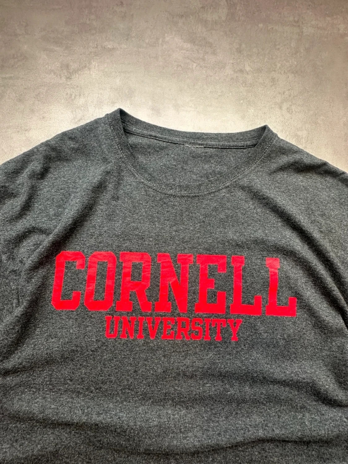 Tee-shirt Universitaire Vintage Cornell University Gris