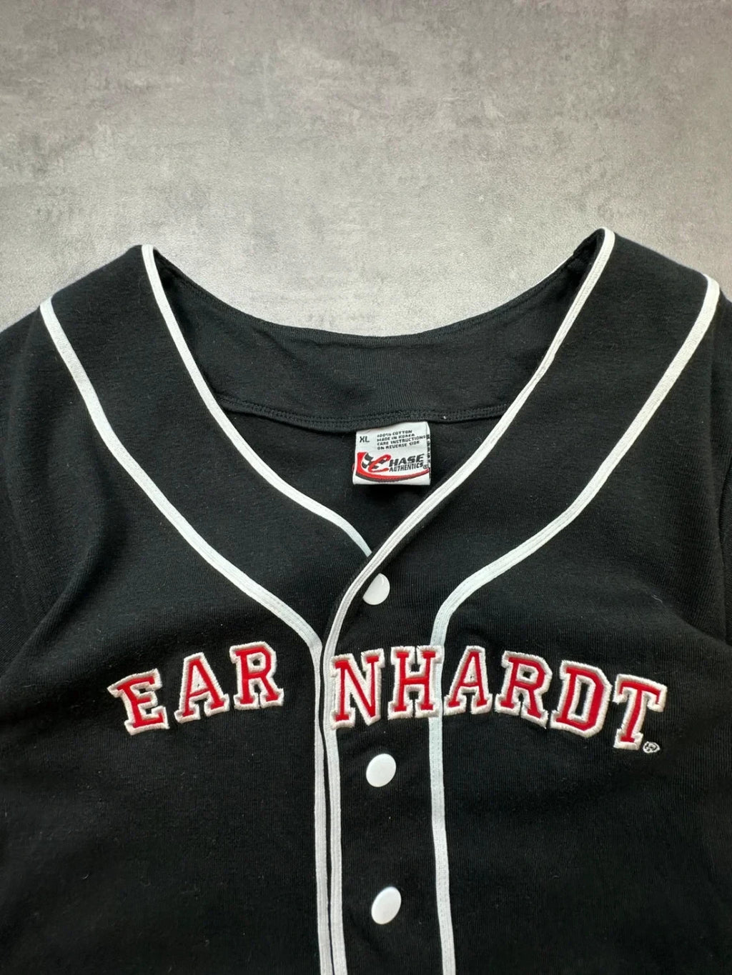 Maillot Baseball Vintage Earnhardt Noir