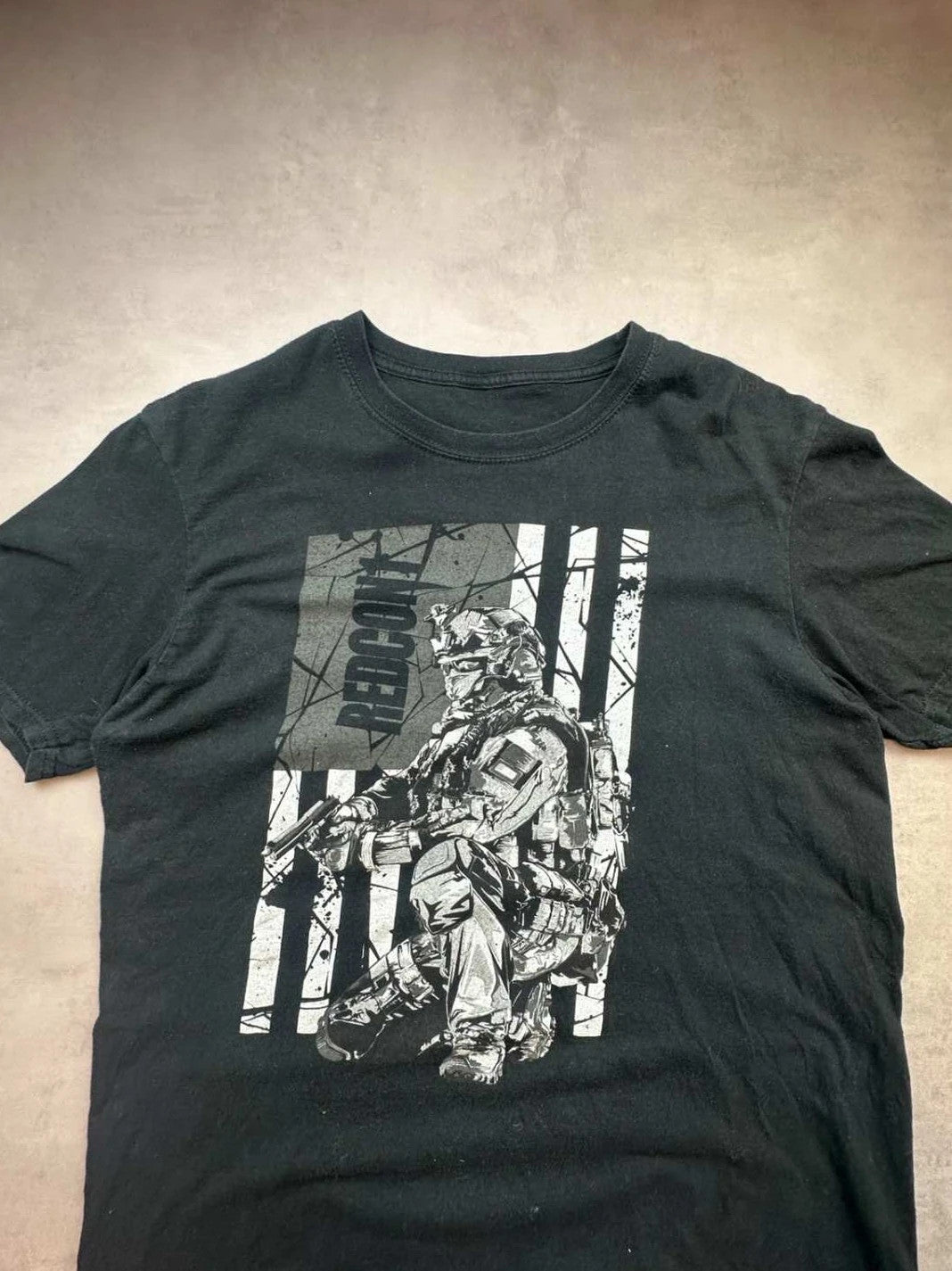 Tee-shirt Vintage Redcon1 US Army Noir